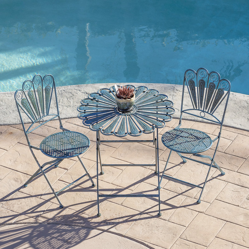 August Grove Segars Round 2 Person 29 Long Iron Bistro Set Reviews Wayfair